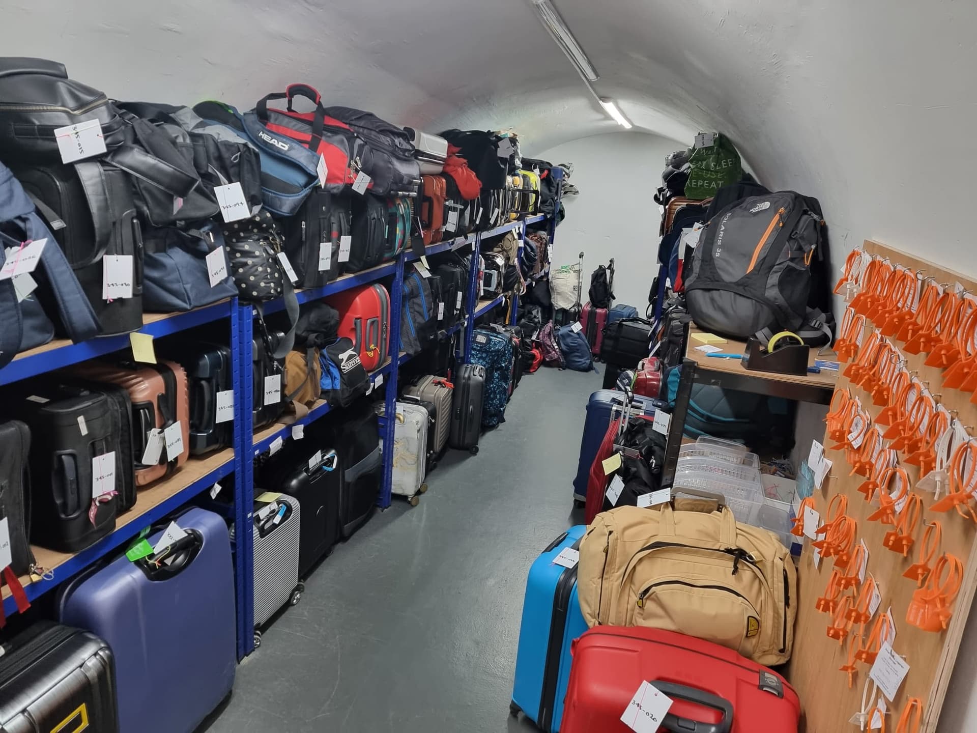 24-hour access luggage lockers at Euston station